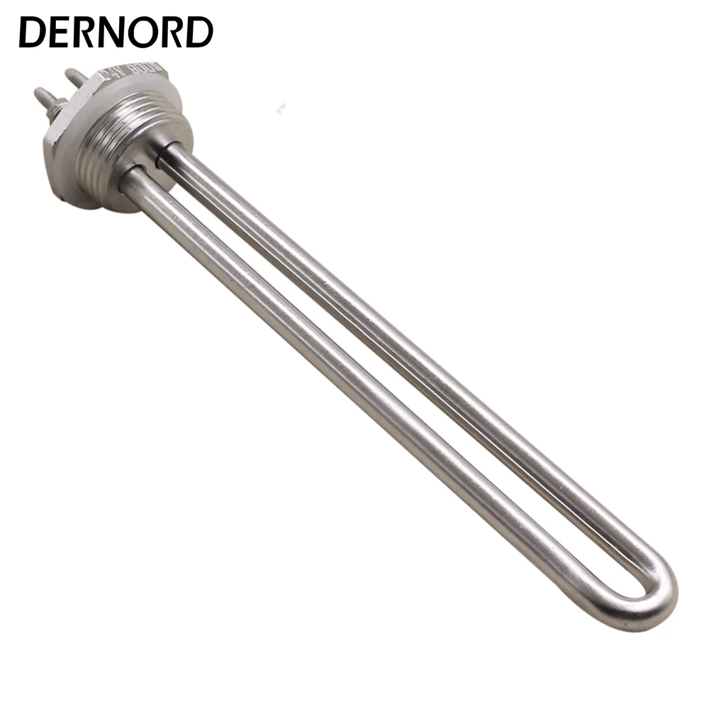 

U Type DC 24V 900W Tubular Solar Water Heater Element Immersed Water Heating Element with 1 INCH NPT Screw