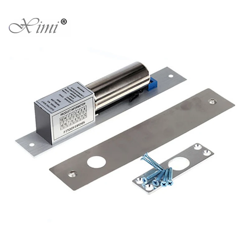 

Fail Safe NC-Type DC12V Door Release Electric Strike Electric Bolt Lock Power To Lock Electric Door Lock For Access Control