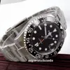 40mm Parnis black dial Automatic Watch GMT Movement Mechanical Watches with Metal Strap Men's Gift Relogio Masculino ► Photo 3/6