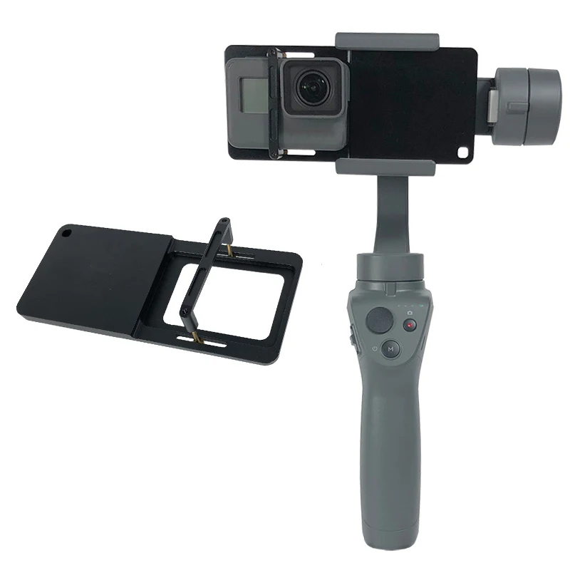 Цена Универсальный адаптер для GoPro Hero 7 6 5 4 3 + Yi 4k для Zhiyun Smooth Q C DJI осмо 2 мобильный Feiyu G5 ручной карданный Монтажная пластина
