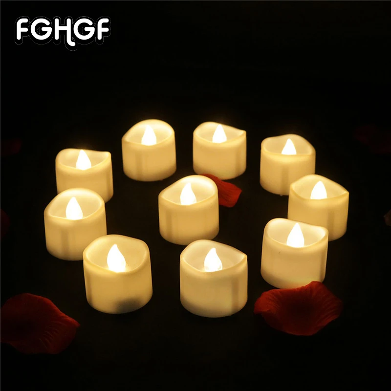 12pcs Led Candles Warm White Flicker Battery Operated Cheap Candle