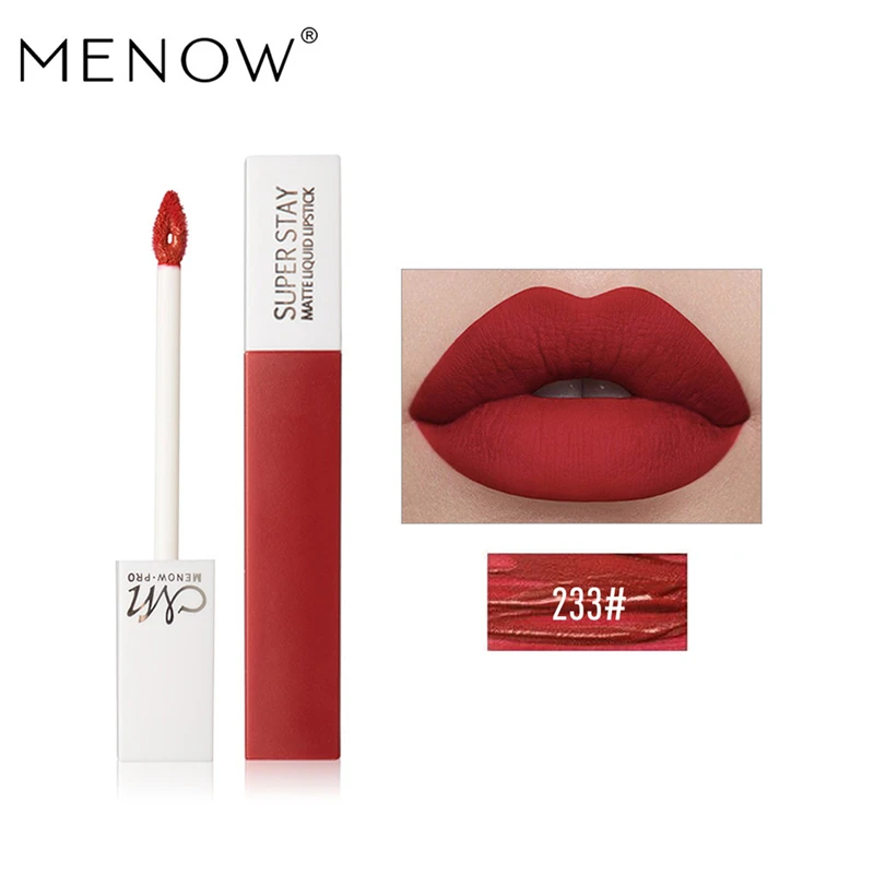 

MENOW 12 colors Matte Liquid Lipsticks Cosmetics Makeup Lip Gloss Long Lasting Lipsticks Waterproof Lips Tools Maquillaje