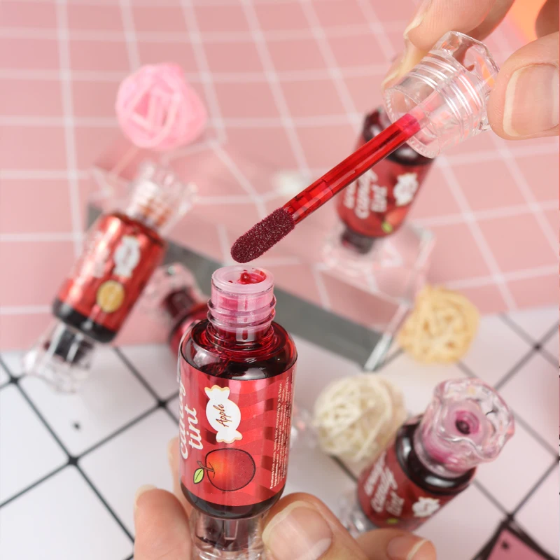 K.A.N Brand Long Lasting lipgloss Waterproof Candy Dyeing Liquid Lip Tint Lipgloss for lovely with the sweet flavour By Factory K.A.N Brand Long Lasting lipgloss Waterproof Candy Dyeing Liquid Lip Tint Lipgloss for lovely with the sweet flavour By Factory
