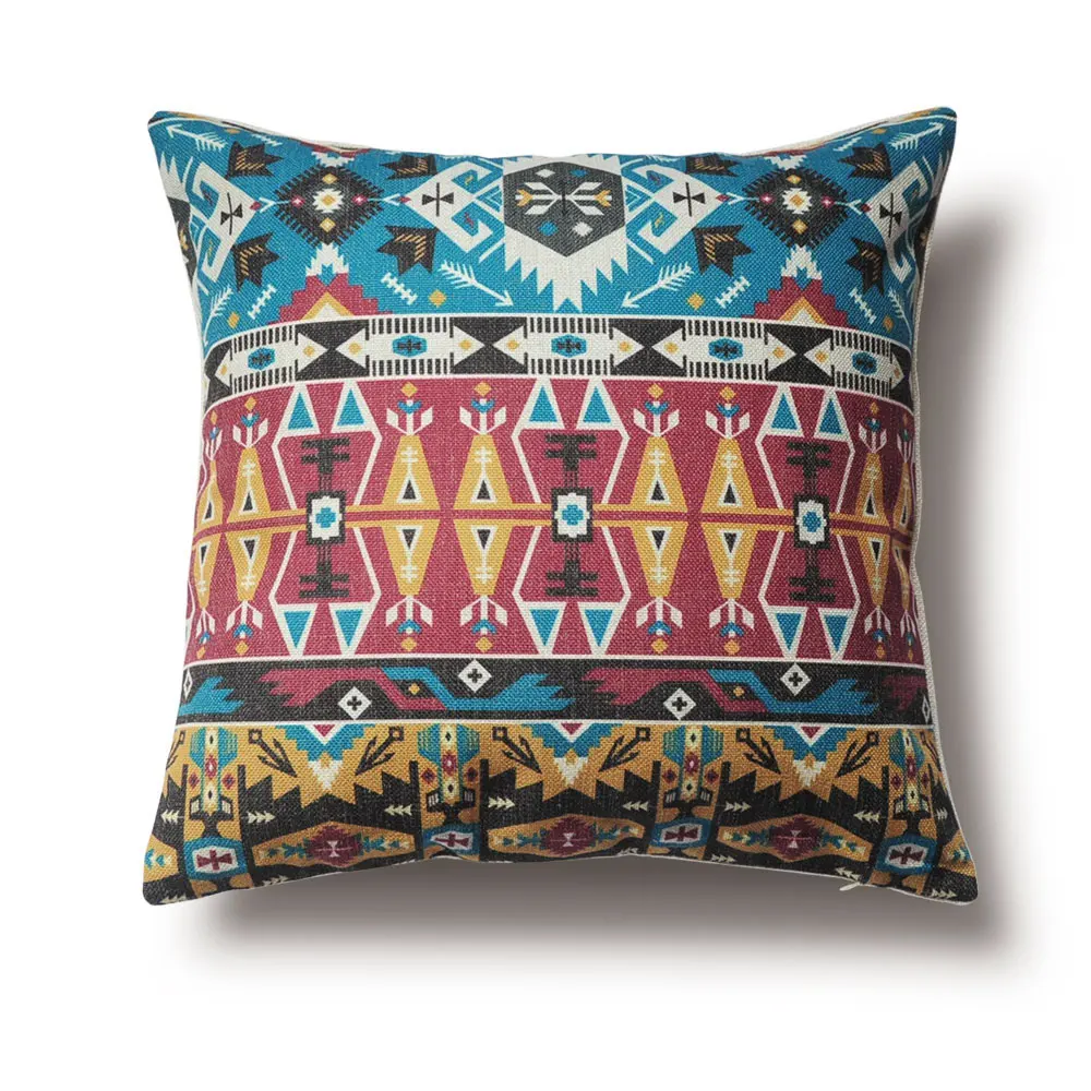 Tribal Patterns Pillow Cover, Ethnic Style Home Pillow, Can Be