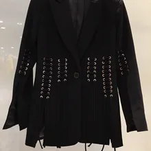 FOMOLAYIME высококачественные стильные блейзеры Новое поступление женские осенне-зимние куртки-блейзеры