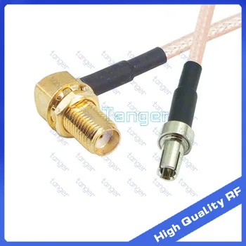

SMA female jack right angle to TS9 male plug with 20cm 8" 8inch RG316 RG-316 and RF Coaxial Pigtail Jumper High Quality cable