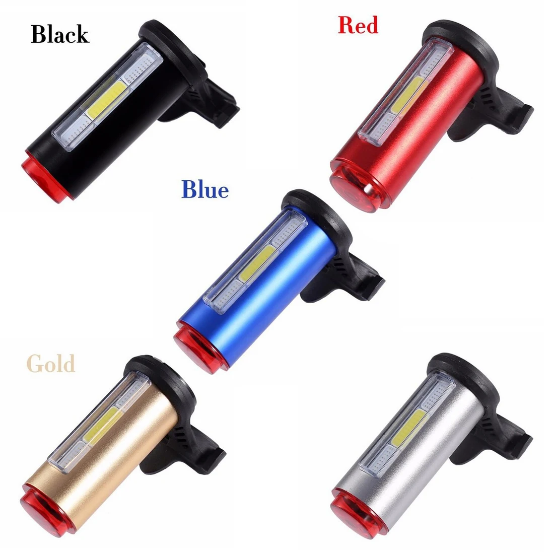 

Bicycle USB Light Bike LED 360 Degree Laser Light Cycling Tail Flashlight Bicycle Accessories warning light ground lamp