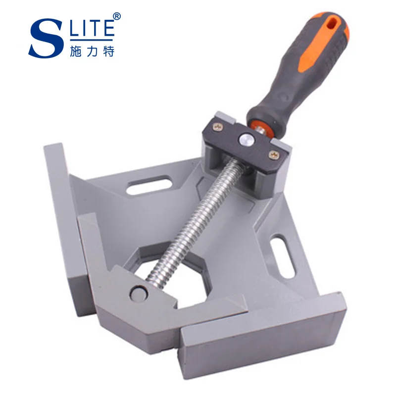 

Slite Single Handle 90 Degree Aluminum Alloy Right Angle Clamp For Woodworking Angle Clip Fish Tank Photo Frame Clamp Tool