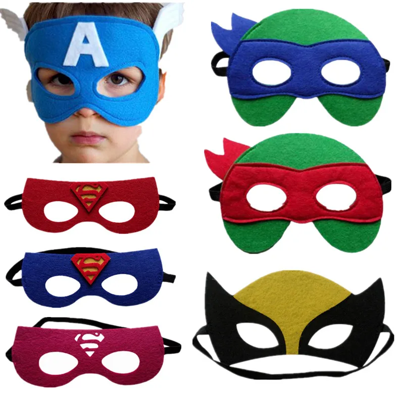 

30 Color Children Superhero Mask Cosplay Superman Batman Spiderman Thor Green Giant Halloween Christmas Adult Party Costume Mask