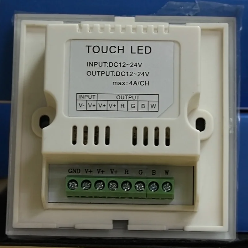 5 шт. DC 12 В 24 Беспроводной светодиодный контроллер er RF сенсорная черная панель