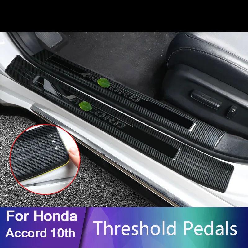 

For Honda Accord 10th 2018 2019 Stainless Steel Car-styling Door Sill Scuff Plate Welcome Pedal Threshold Pedals