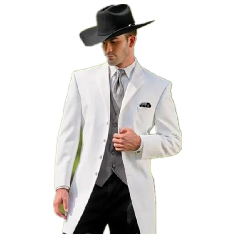 Новые мужские костюмы модный белый профессиональный костюм мужской костюм свадебный костюм на заказ(пальто и брюки и жилет