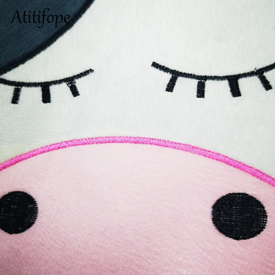 Inflatable chair PVC inflatable stool for cows cartoon animal sofa embroidered children's chairs baby chair with velvet bag