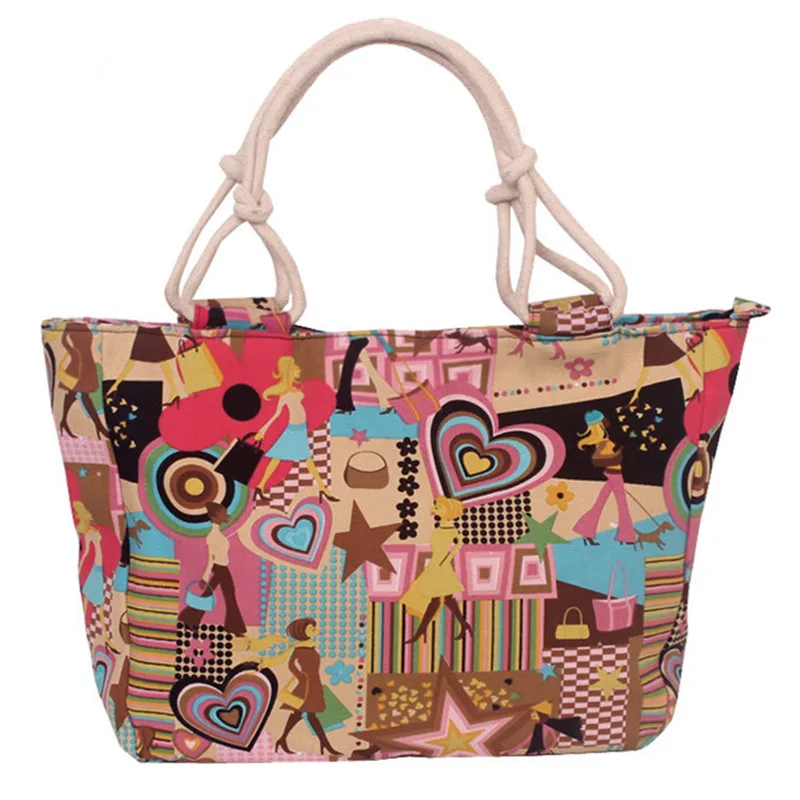 

Nesitu New High Quality 12 Paterns Large Capacity A4 Casual Canvas Women Shoulder Bags Lady Handbags Tote M550