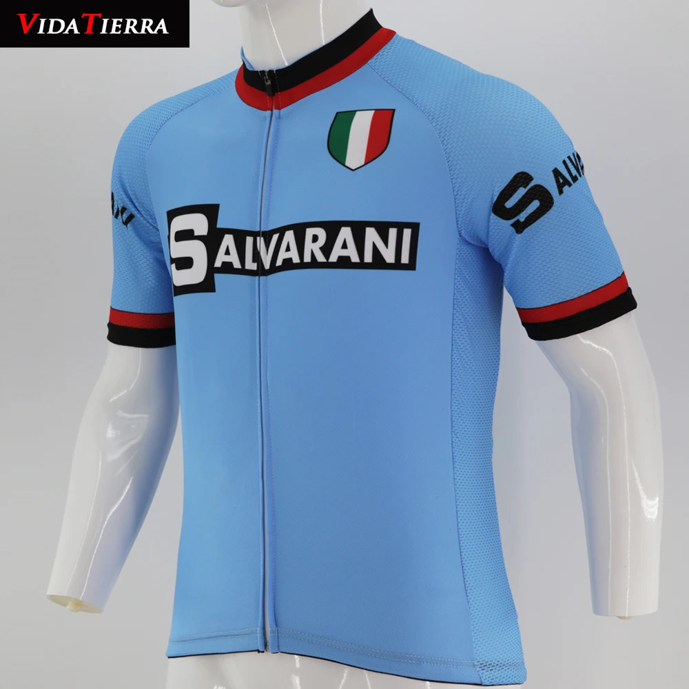 VIDATERRA 2019 мужская синяя велосипедная Джерси итальянская профессиональная одежда