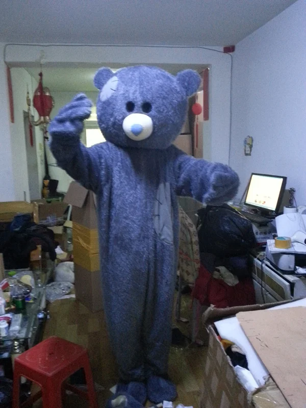 

Grey Bear Cartoon Character Costume Cosplay Mascot Custom Products Custom-made(s.m.l.xl.xxl) Free Shipping 2019New