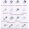 Kit de pieds presseurs pour Machine à coudre, adaptateur Kit d'outils, 16 pièces, Compatible avec simplicité, pieds pliés, fermeture éclair Invisible ► Photo 3/6