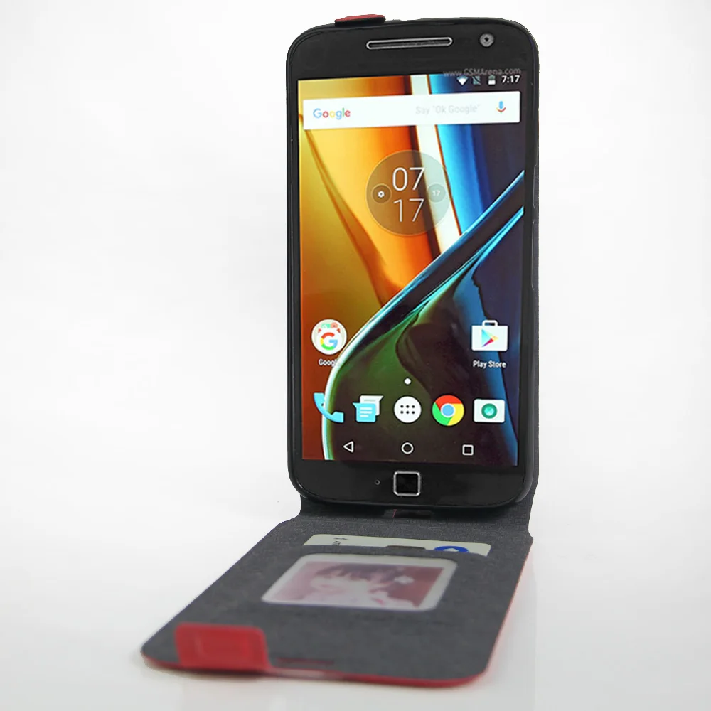 Чехол для Motorola Moto G4/G4 Plus/G4 Play, кожаный чехол с магнитной застежкой для Moto G4, чехол-раскладушка