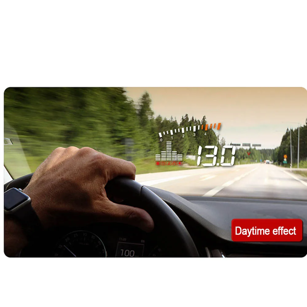 3 ''экран высокой четкости OBD2 X5 Авто HUD автомобиль Head up дисплей скорость