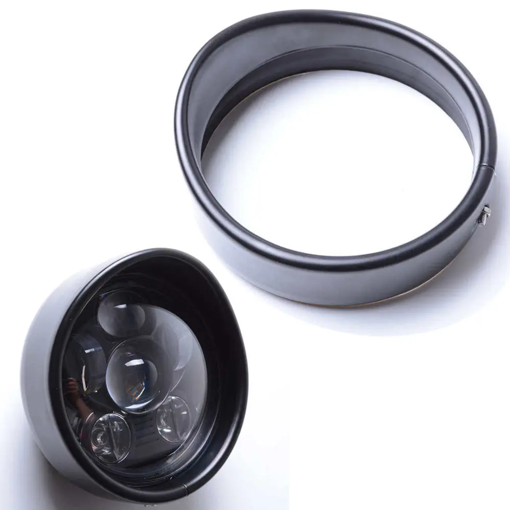 

5.75 inch Headlamp Visor Style Headlamp Trim Ring 69735-05 for Harley Parts 5 3/4" Led Headlight Sportster 1200 883 XL883 48