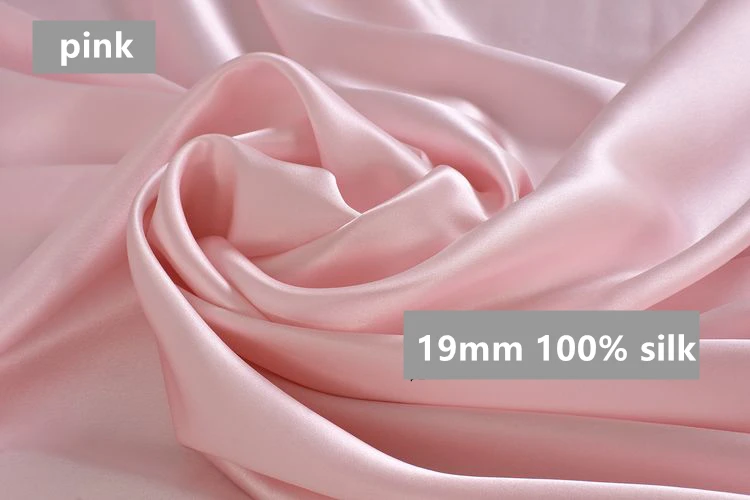 Шелковая ткань 19 мм Ширина 114 см шелк тутового цвета многоцветная однотонная окрашенная шелковая ткань для платья Шелковый шарф для постельных принадлежностей LS1801
