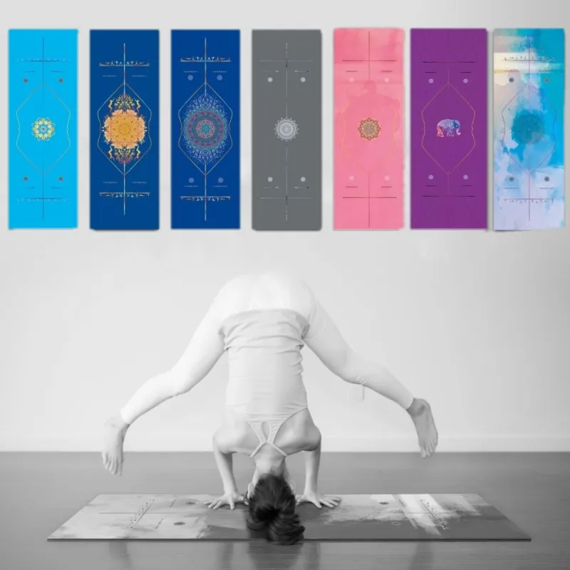 New Body Line Printing Yoga Mat Towel Collapsible Yoga Mat Blanket