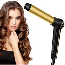 Hair Curling Iron with Even Heat V1 24K Gold Plated Long-lasting Curls & Digital Accuracy Temperature Display Hair Curler Wand Hair Curling Iron with Even Heat V1 24K Gold Plated Long-lasting Curls & Digital Accuracy Temperature Display Hair Curler Wand