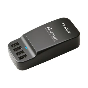 

UDOLI Universal 4 Port Desktop USB Charger Wall Charger AC Adapter 5V 2.4A Multi-port EU Plug for iPad/iPhone/iPod/mobile phone