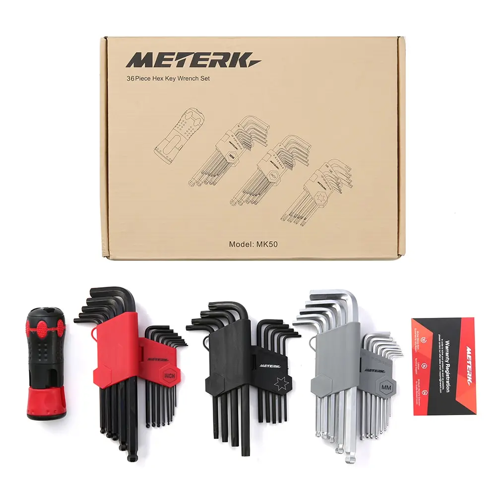 

Meterk 36pcs Universal Hex Key Allen Wrench Set Star Key Head Screw Wrench Wrench Sets Torx Repair Tool Screwdriver Spanner