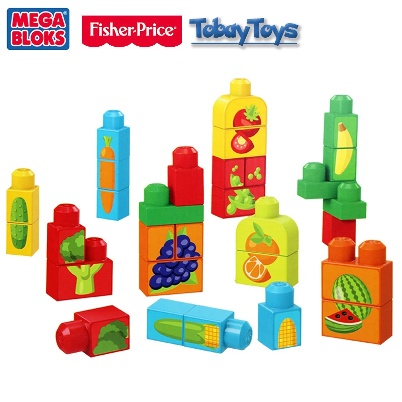 Оригинальный бренд Mega Bloks Ранняя развивающая игрушка серии Первые строители