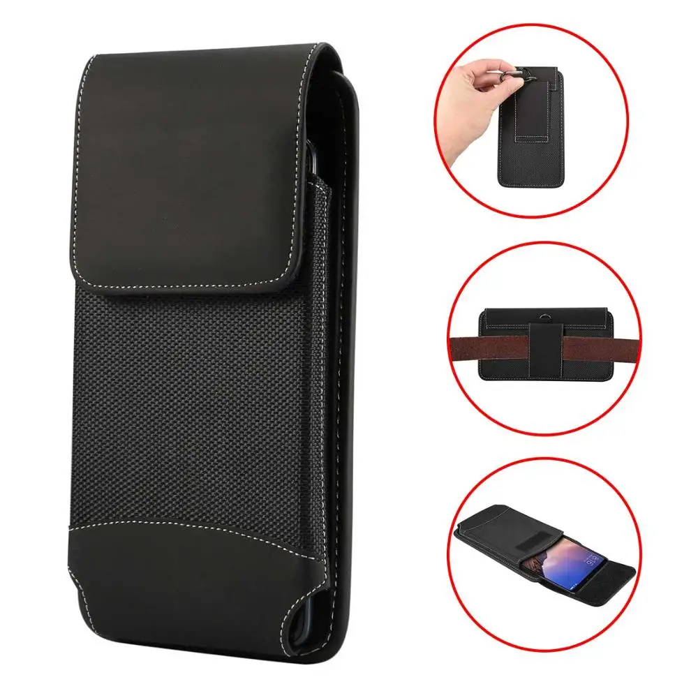 

Durable Oxford cloth men's mobile phone waist Bag for iPhone Xs Max XR X 8 7 6 6S Plus 7plus 8plus Phone Clip holster case cover