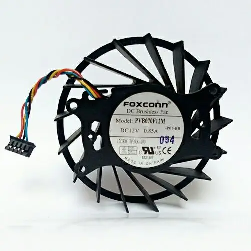Foxconn PVB070F12M -P01-BB 17CFM TP39X-A00 DC 12V 0.85A 75x75x20 мм вентилятор охлаждения сервера | Компьютеры