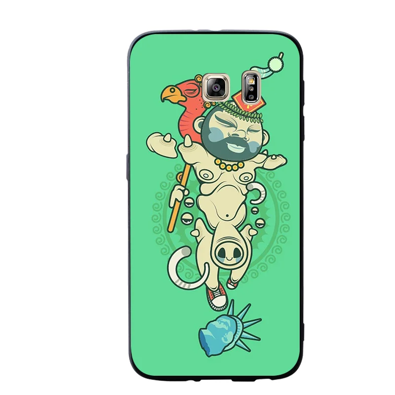 Граффити личность чехлы крышка для samsung Galaxy S10 e S9 S8 S7 S6 край плюс мягкий