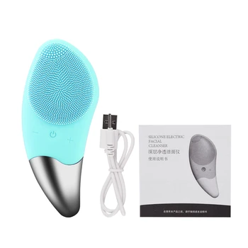 

Silicone Electric Skin Massage Facial Cleaning Brush Waterproof Face Washing Machine Facial Cleaner Pore Blackhead Remover Skin