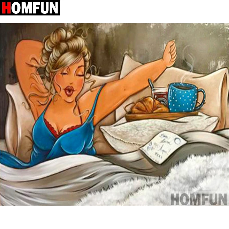 Алмазная 5D картина HOMFUN сделай сам полноразмерная/круглая вышивка крестиком