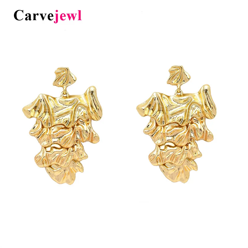 

Carvejewl big drop earrings metal wind personality tree shape earrings for women jewelry girl gift new fashion European earrings