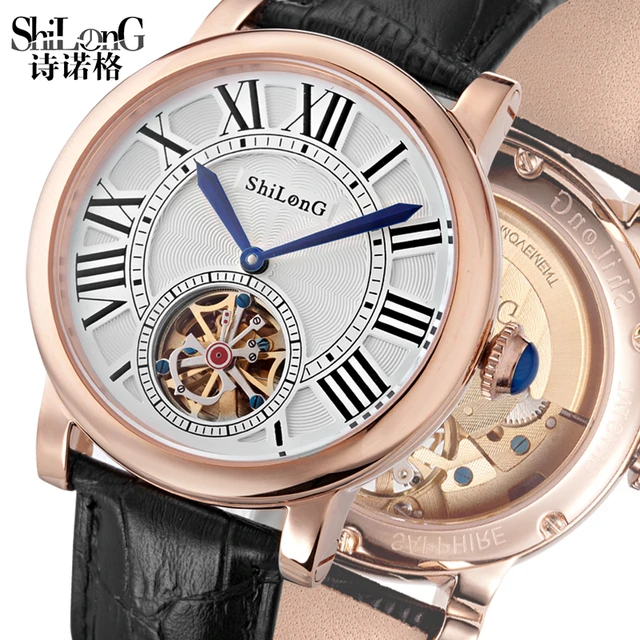 SHILONG WATCH Classic poetry Northrop Grumman steel 6-pin single calendar  automatic mechanical watches fashion leisure - AliExpress