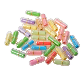 

30-120Pcs/Pack PVC Message In A Bottle Letter Cute Love Pill Full Clear Mini Wish Bottle With Paper Scrip Storage 20x6mm