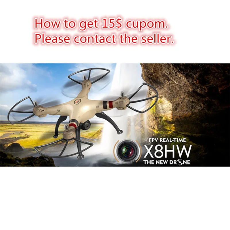 Buy Cheap Syma X8HW RC drone with camera wifi fpv dron 2.4G 6Axis Professional Drones with camera hd Big Quadcopter Helicopter VS MJX X101