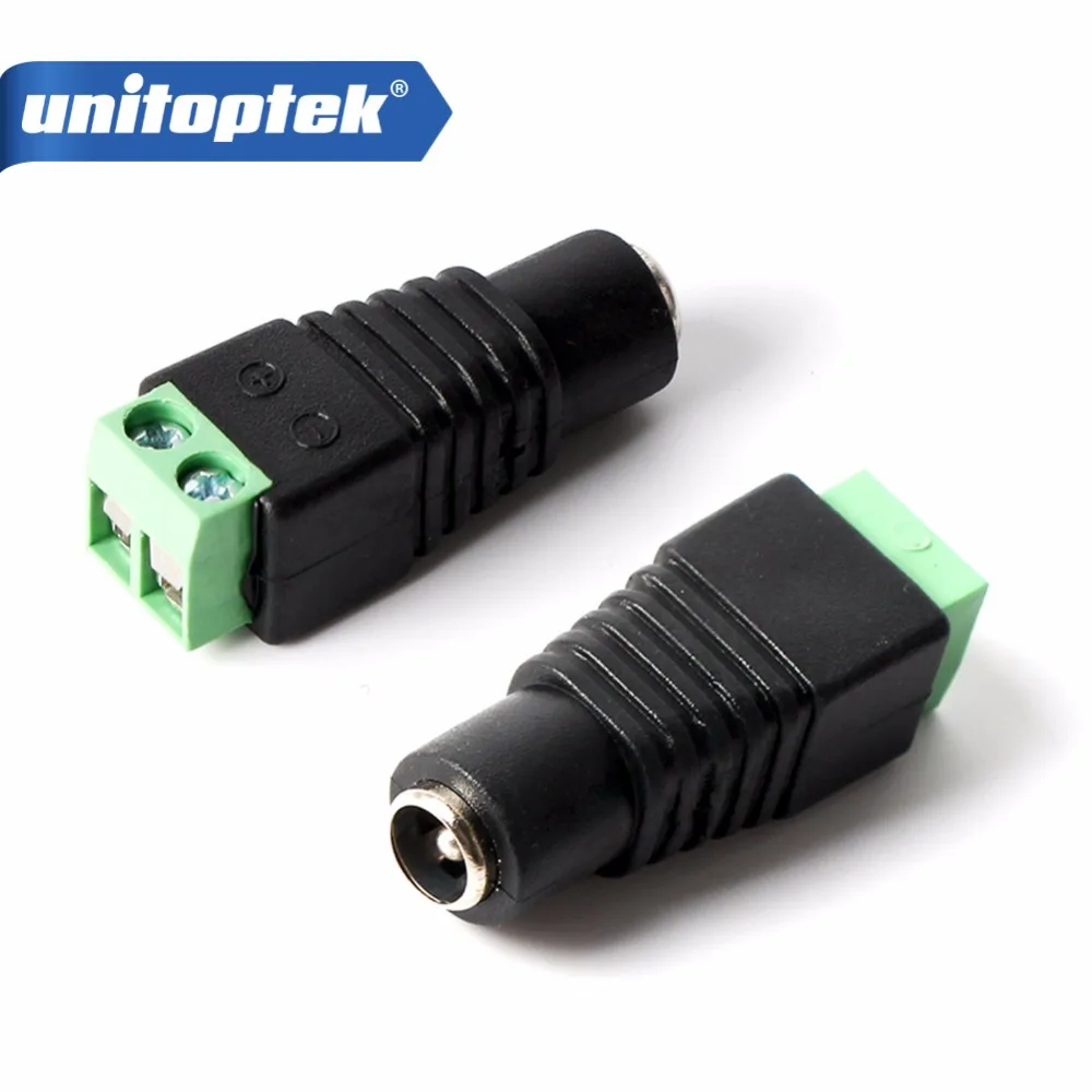 10 / 20 / 50 / 100Pcs/lot 5.5/2.1mm Female CCTV UTP Power Plug Adapter Cable DC/AC 2, Camera Video Balun