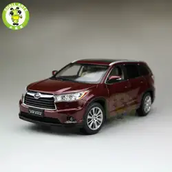 1:18 Toyota Highlander 2015 литья под давлением модель автомобиля SUV красный цвет