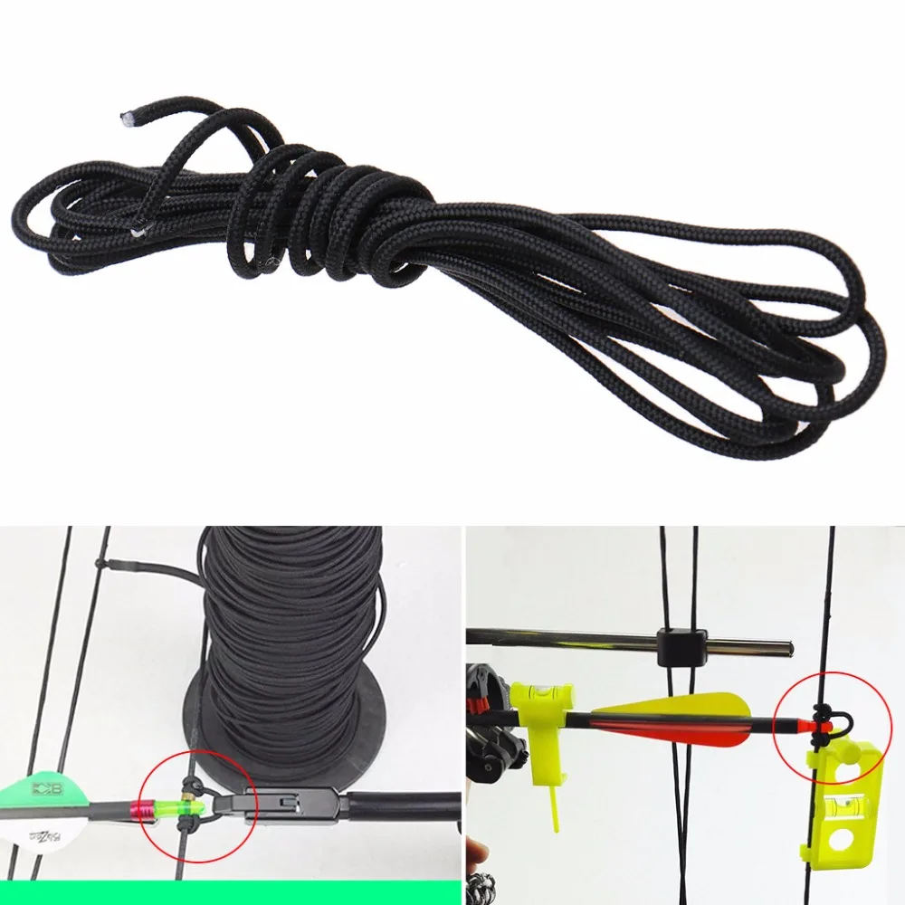 2.5mm x 2m Archery Release Compound Bow String Nock D Loop Rope Cord