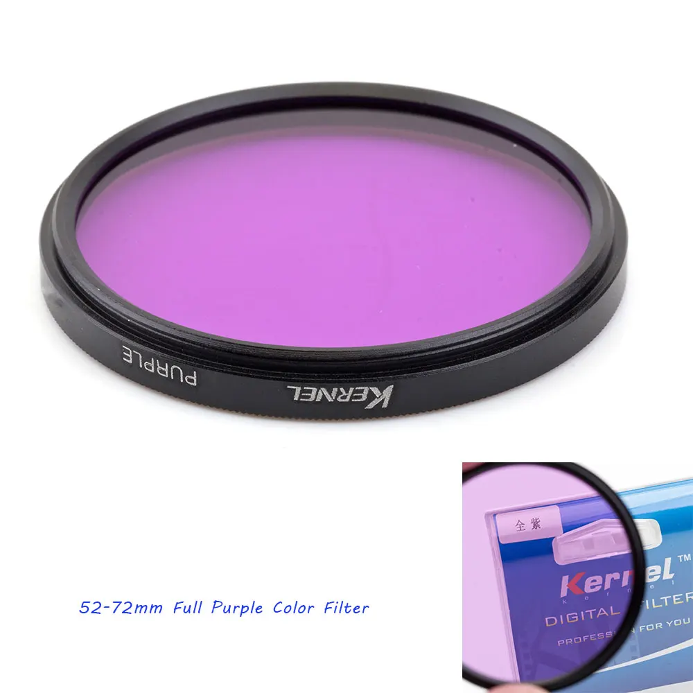 52 мм аксессуар полный цвет специальный фильтр для объектива цифровой камеры фиолетовый