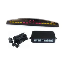 Car LED Display Parking Sensor Kit Multi-Color 4 Sensors Reverse Backup Radar System Free Shipping