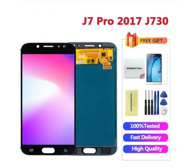 

J730 LCD Display 5.5 inch For Samsung Galaxy J7 Pro 2017 LCD J730 J730F LCD Screen Touch Screen Digitizer Assembly J730F J730GM