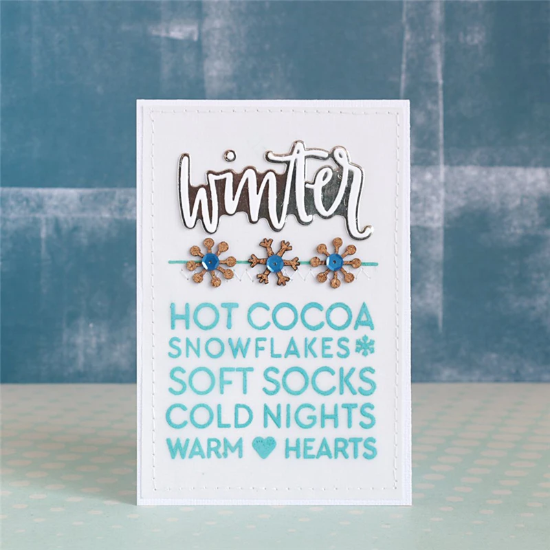 

Naifumodo Winter Metal Cutting Dies Christmas for Scrapbooking Card Making Album Embossing Crafts Die Cut