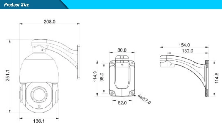 H.265 Nerwork 5.0MP IMX335 CMOS 36X оптический зум 3D DNR starlight низкая подсветка IR 100 м onvif p2p автоматическое отслеживание PTZ IP камера