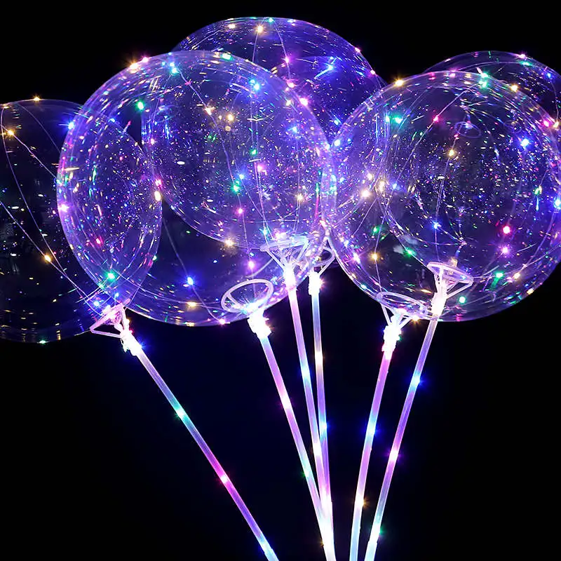 Lot de 50 Pcs Ballon LED Lumineux Blanc Décoration Lumineuse pour Mariage  Fête et Soirée-50PCS LED Ballons