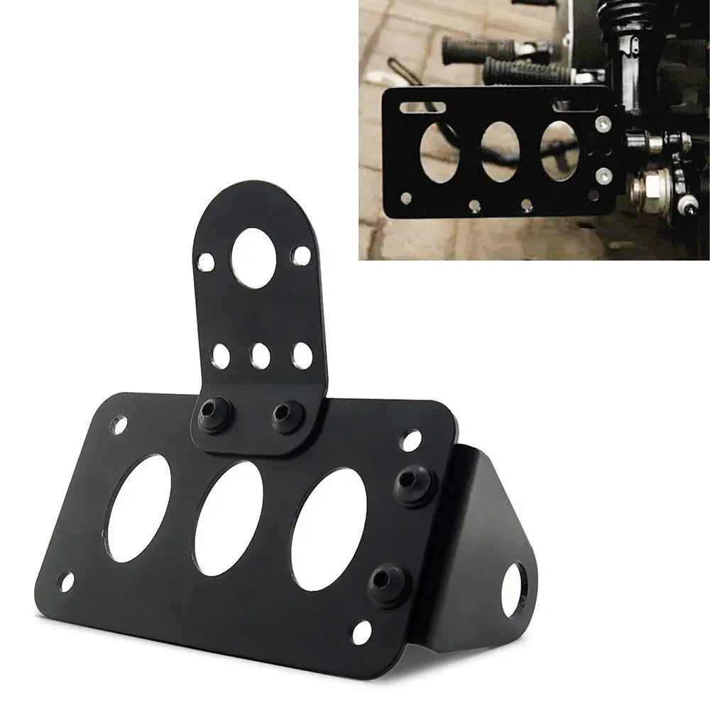 

Side Mount License Plate Bracket bobber for sportster cb750 xs650 Brake tail light