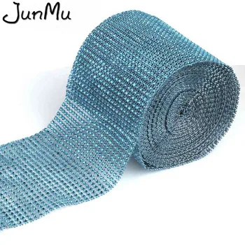 

5 Yards x 12cm Multicolor Crystal Diamond Mesh Rhinestone Ribbon for Wedding Party Gift Vase Floral Decoration Products Decor